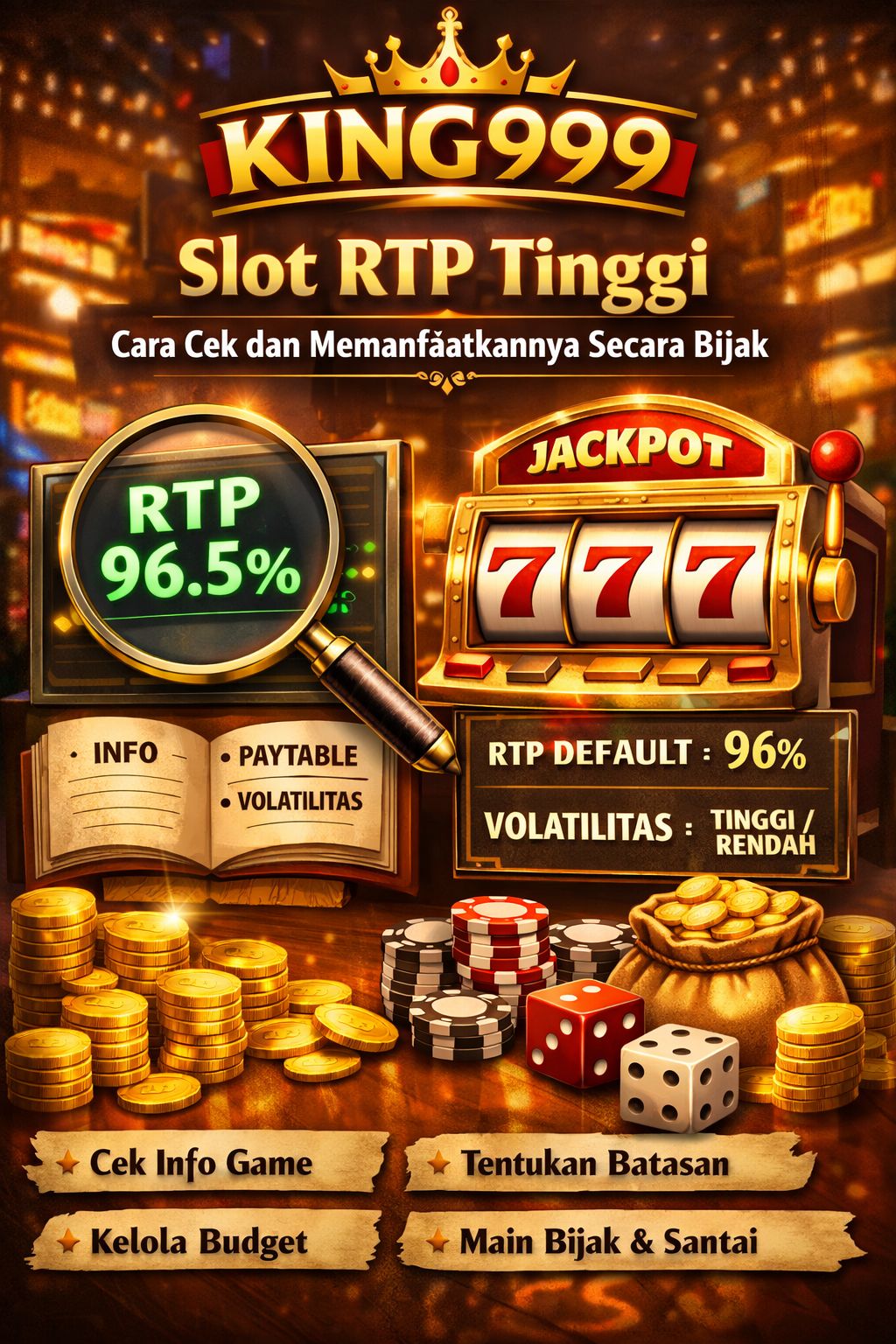 KING999 Slot RTP Tinggi: Cara Cek dan Memanfaatkannya